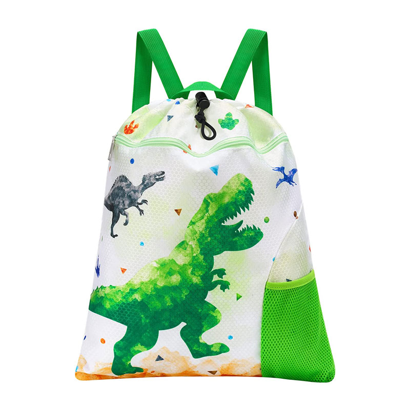 ʻOluʻu Nui Kapakahi Dinosaur Kākoʻo Drawstring Backpack